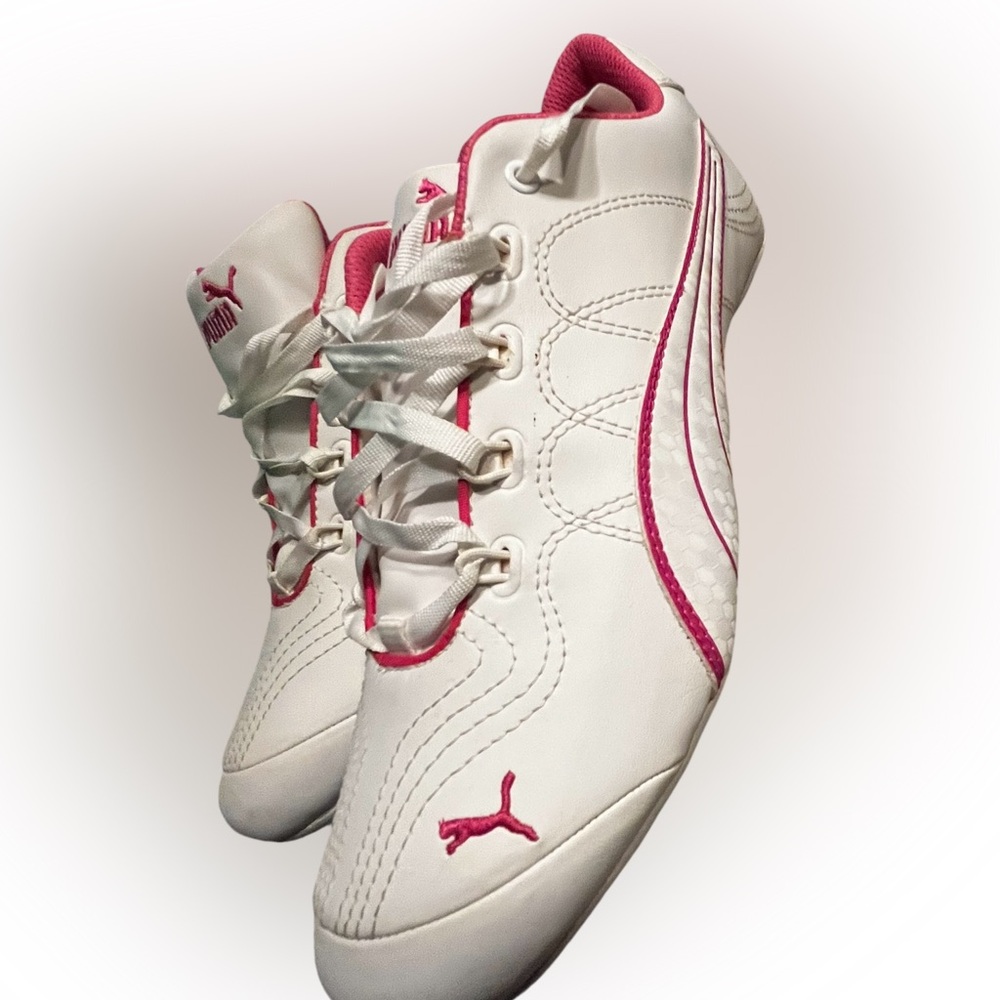 White/pink Puma Soleil V2 women’s sneakers